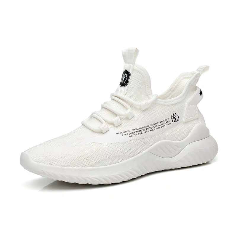New Fashion Casual Cool Men Breathable Mesh Upper Material Soft Elastic Band sport Shoes Running Sneaker