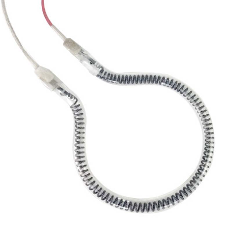220V 240V 230V 115V 500w 1000w 1500w 2000w Circular Round Carbon fiber Halogen Infrared Heating Lamp IR lamp