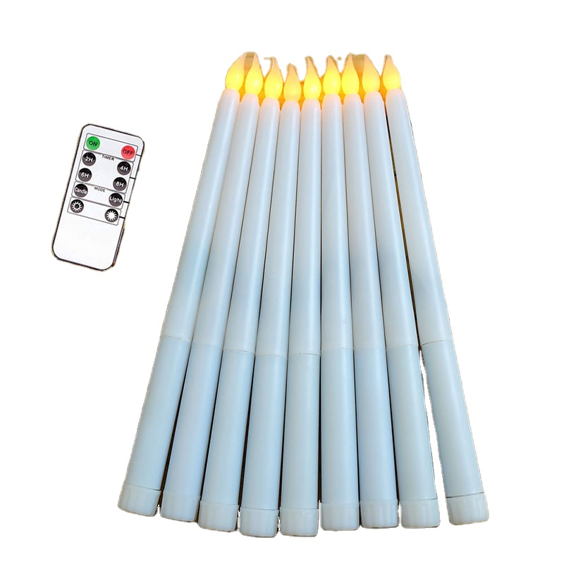 New Style Good Quality Tear Drop Wax Yellow Light Flickering Led Candles Battery Use Electric Flameless Candles For Decoration