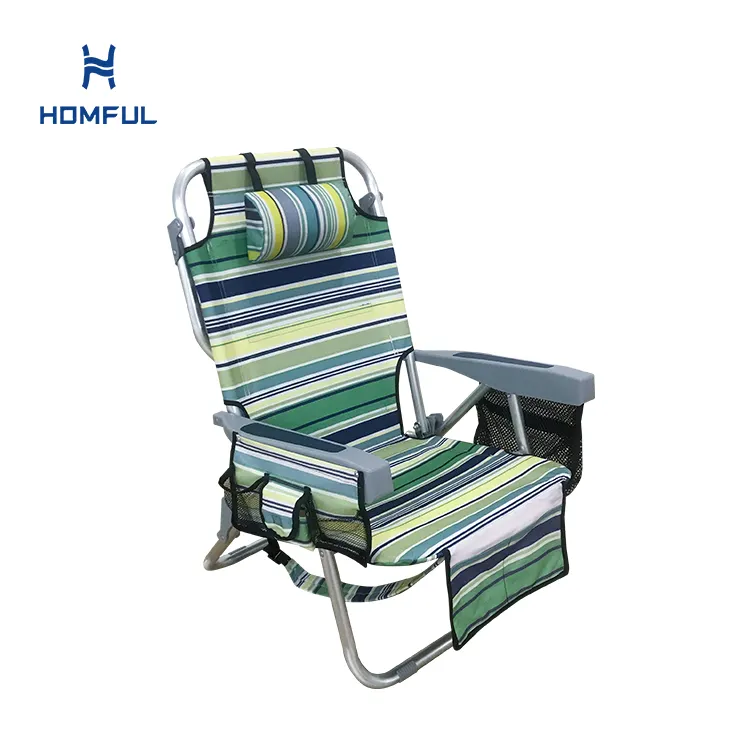 HOMFUL High Quality Aluminum Sea Beach Folding Tommy Bahama Beach Chair Backpack Beach Chairs