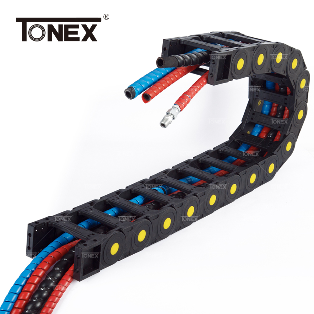 China supplier Industrial machine good quality PA66 Flexible Plastic Cable Carrier Drag Chain