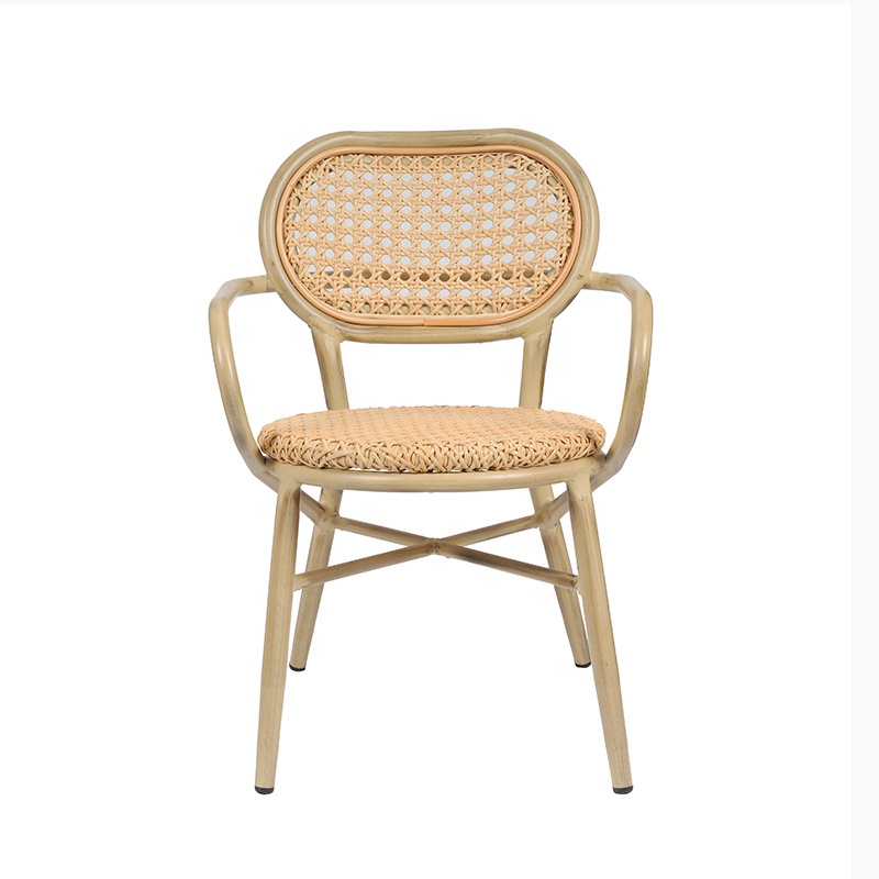 (SP-OC347) Modern design outdoor PE rattan and aluminum chair furniture for your garden or restaurant