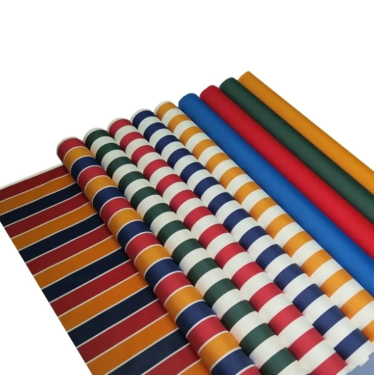 Awning Fabric 100% Solution Yarn Dyed Anti Uv Fading Solution Dyed Textile Outdoor Acrylic Fabric For Awning