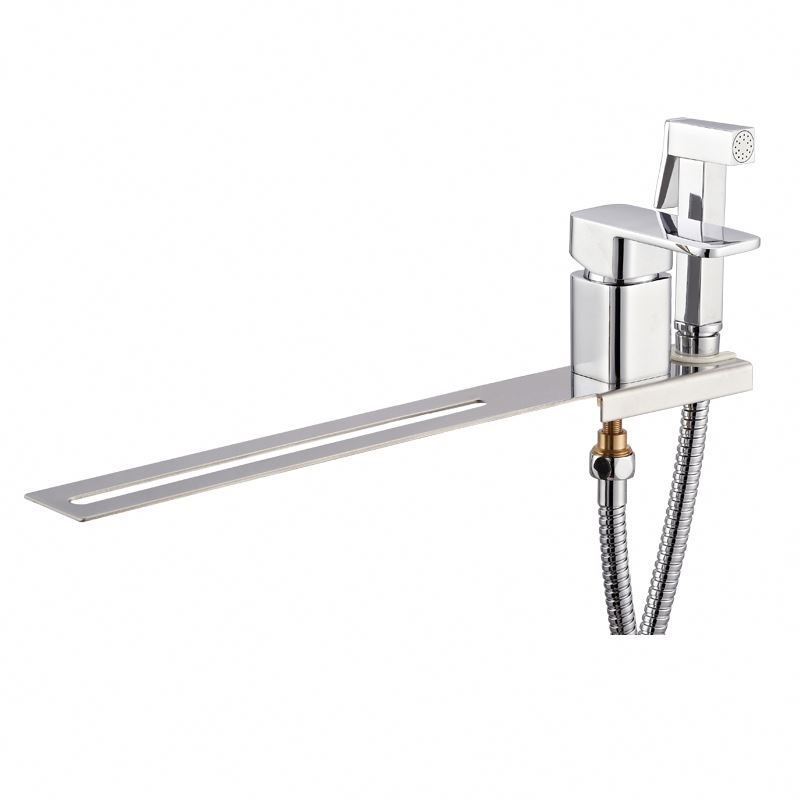 Stainless Steel Plate Chrome Single Handle Brass Bidet Faucet Sprayer