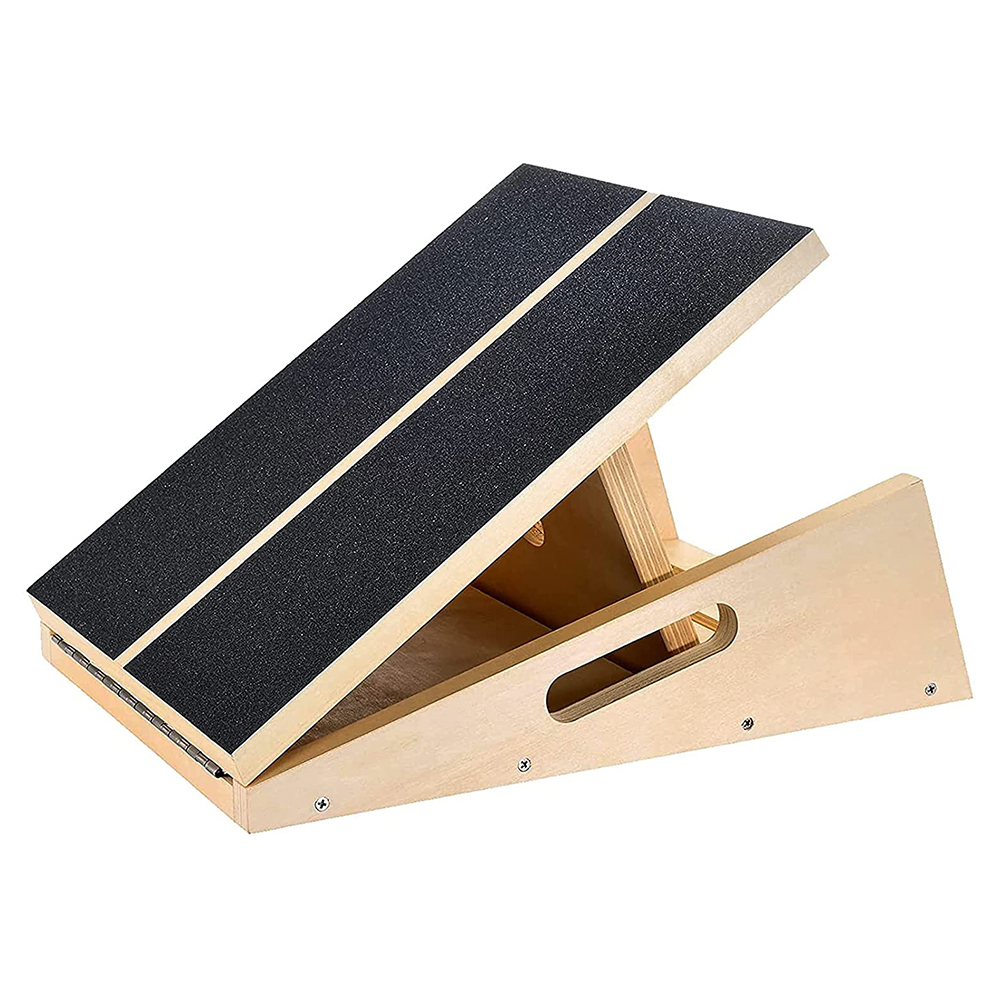 Professional Wooden Slant Adjustable Incline Calf Stretcher Slant Board Non Slip Surface Achilles Plantar Fasciitis Ankle