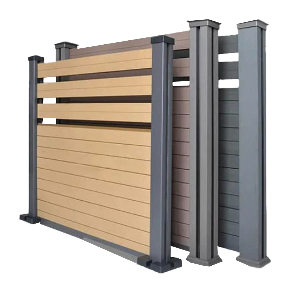 Durable Decorative Garden Wpc Fence Wall Panel Outdoor Wood Plastic Composite Fence Panels