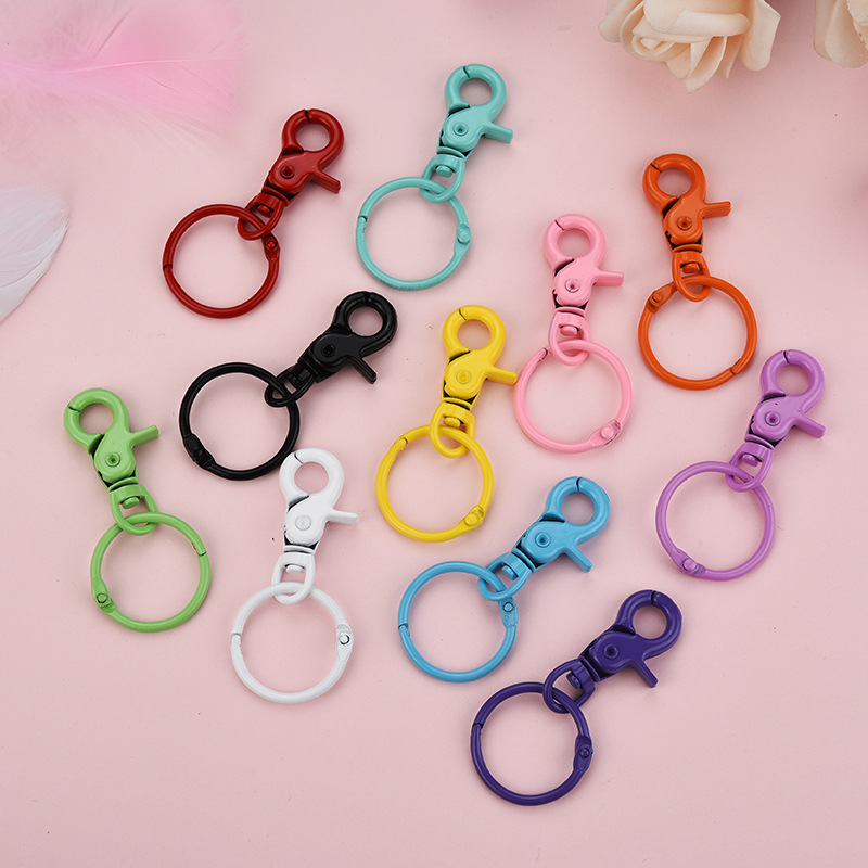Серебряный Металл Классический брелок DIY сумка Ювелирные изделия Брелок Сплит кольцо