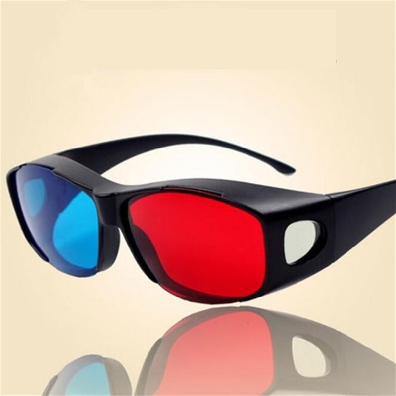 Красно-синий голубой анаглиф простой стиль 3d кино игры обновление Стиль 3D очки DVD стерео кино солнцезащитные очки для женщин H752
