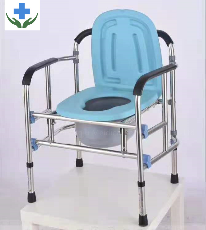 Geriatric bedpan chair chair for geriatric patients in a nursing home