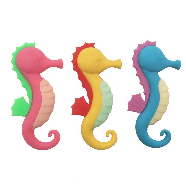 FAMA audit factory custom bpa free food grade baby silicone animal teether chewing toy