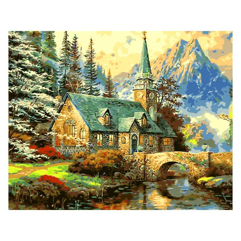 DIY Handmade Oil Painting Living Room Decorative Painting Factory Direct Sell
