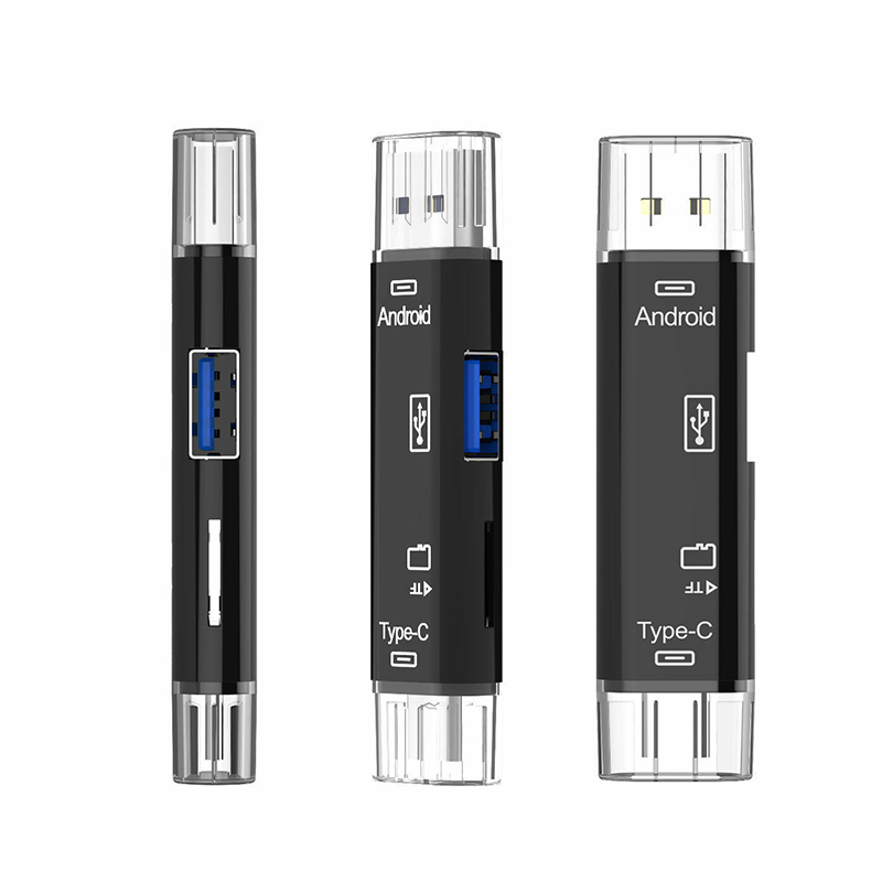 Многофункциональный все в 1 USB Type C Micro USB концентратор OTG адаптер TF смарт-кардридер