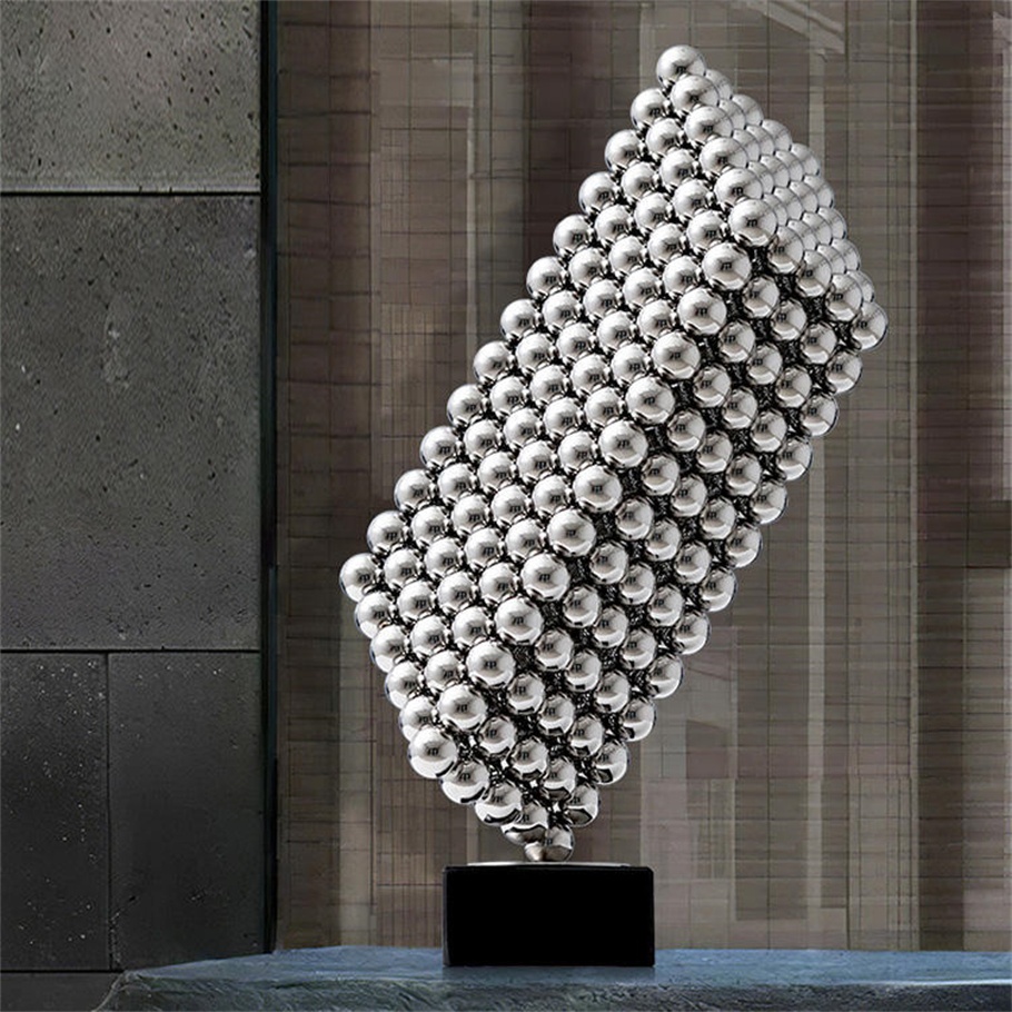Custom Made Stainless Steel Outdoor Large Modern Feather Sculpture For Garden