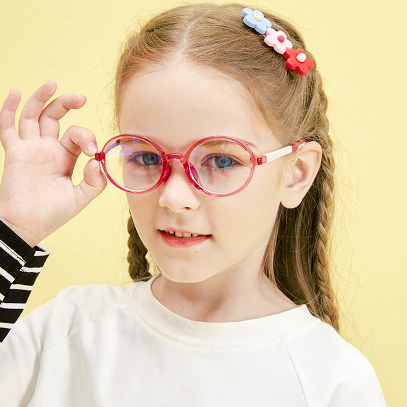 5203 New Kids Glasses Frames Soft Light Frames Girls Blue Light Blocking Optical Computer Protective Eyewear For Children
