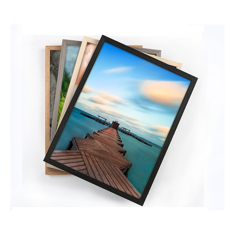 Eco Friendly Wall Hanging Solid Wood Wedding Photo Frame Creative a4 16" Frame Poster Picture Frame