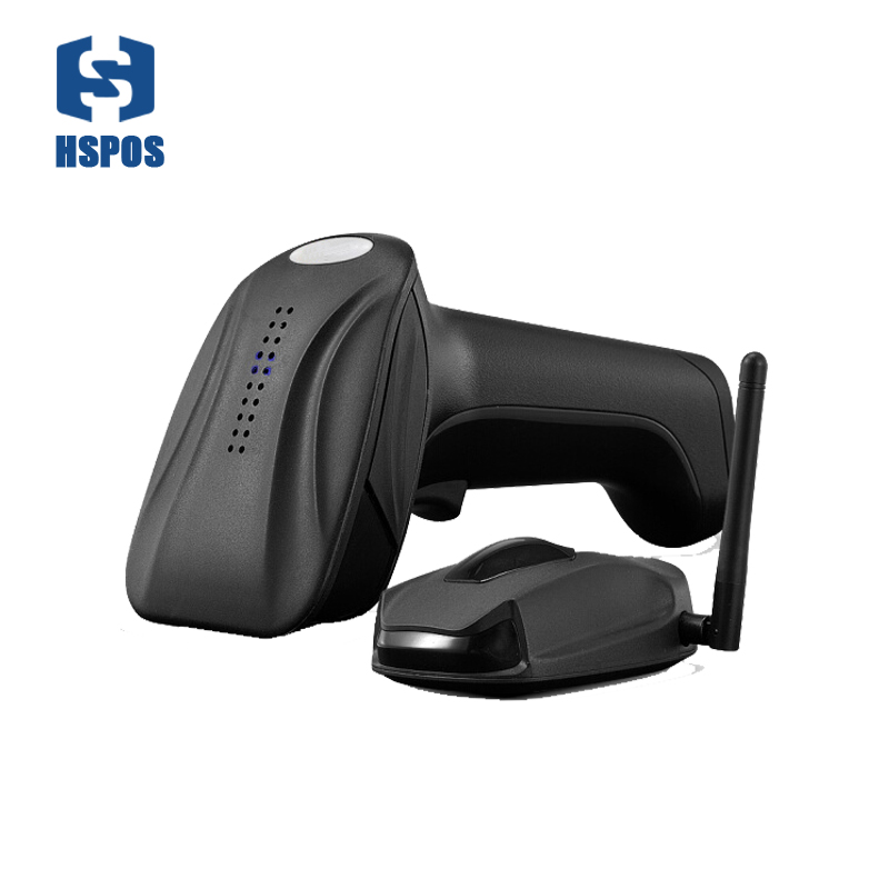 2D Handheld Wireless Barcode desktop Thermal Scanner with charger for supermarket