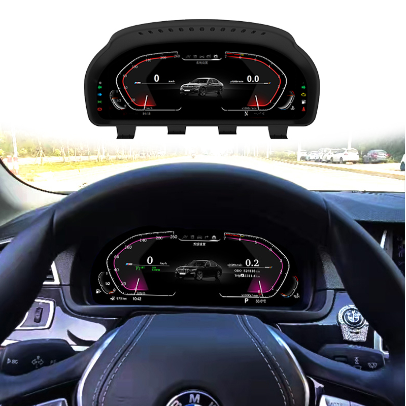 Высота каблука 12,5 "Car LCD Digital Dashboard Panel Instrument Cluster Cock Speedometer CockPit для BMW 5/6/7 Series F10 F11 f01 X3 X4 X5 X6