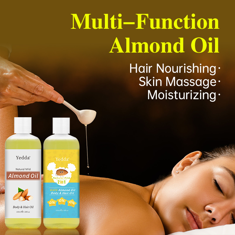 Private label 100% Pure Natural Skin Care Body Massage Oil Almond Oil for body and hair