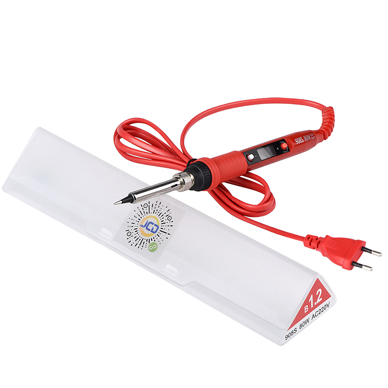 Jcd 80 Вт Электрический паяльник для подключения к 110v 220v регулируемая температура Led сварочный припой комплект домашнего ремонта паяльник инструменты