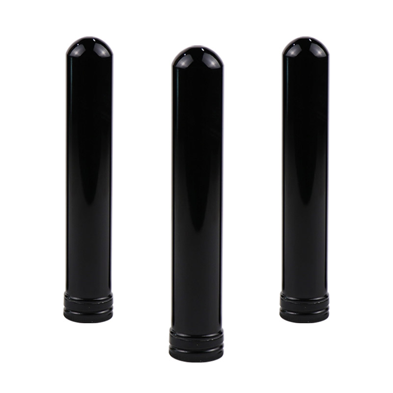 Aluminum cigar tube with printing from china for custom screw cap cigar packaging