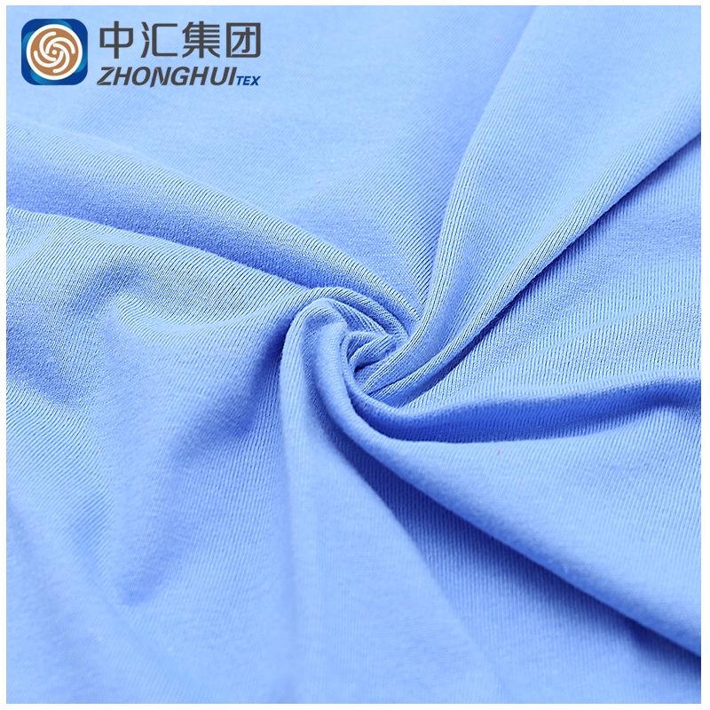 Wholesale 100% combed cotton jersey knit fabric Plain dyed 26s Jersey Cotton Fabric Fine Cotton Fabric for T shirt