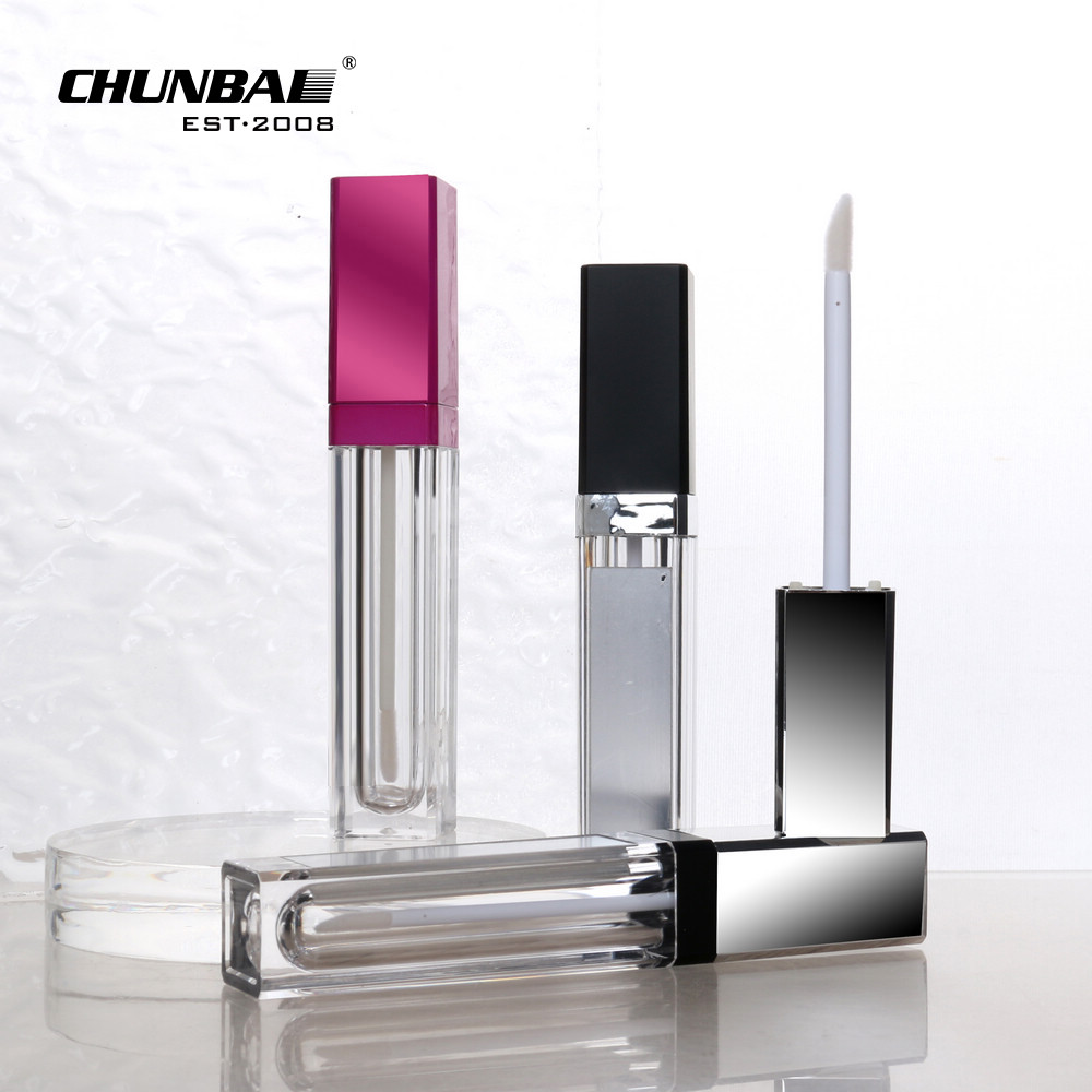 Luxury transparent custom label 6ml 10ml empty lip gloss tubes with custom packaging