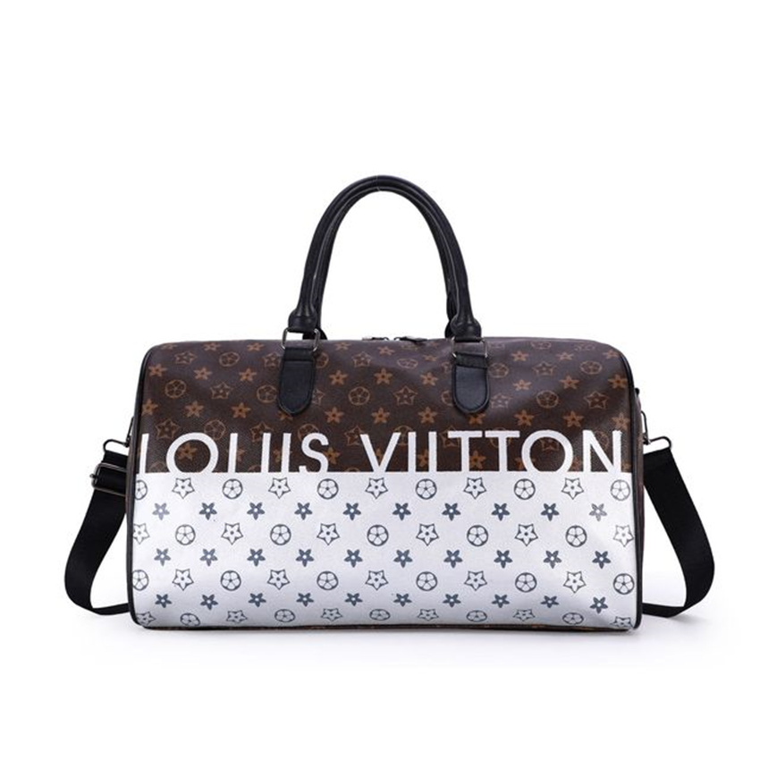 New Gym Bag Female Letter Printing PU Travel Bag Large Capacity Storage Yoga Travel Bag