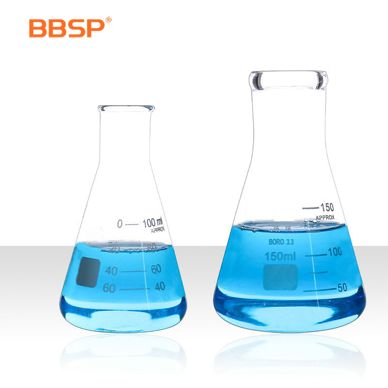 Прямая поставка с завода BBSP, Высококачественная коническая колба erlenmeyer, стеклянная коническая колба