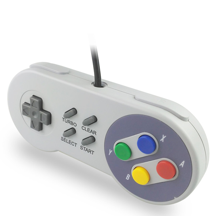 Лидер продаж, карманный супер джойстик Nintendo с четырьмя кнопками и турбо-и прозрачным игровым контроллером для консоли SNES Wii Xbox One