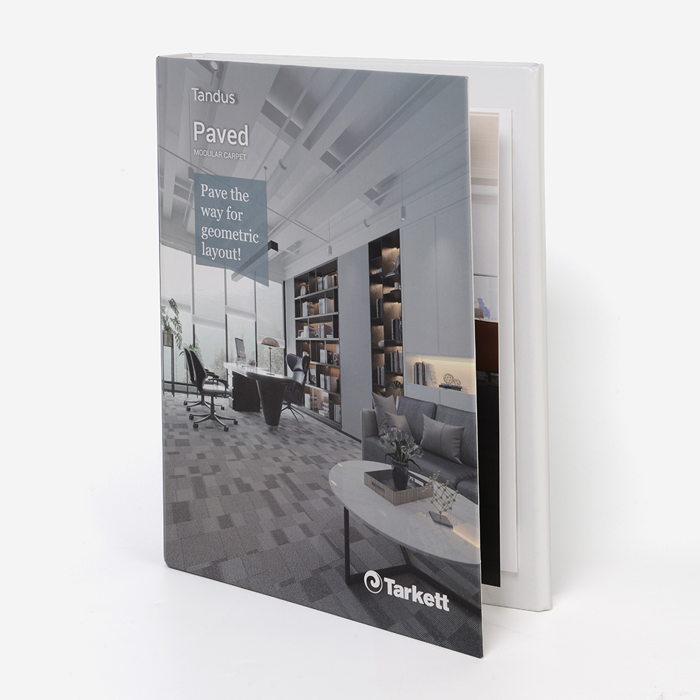 Custom Printed Matte Lamination New Design Color Book Shape Magazine Multi Layer Display Paper Refills Folders