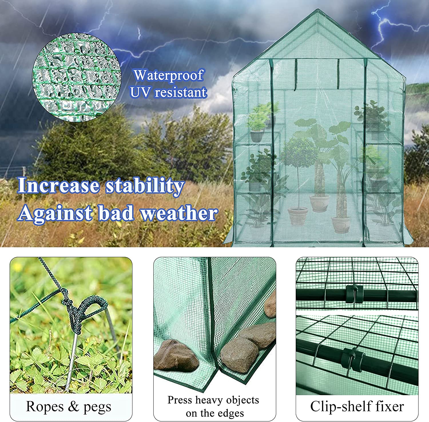100% virgin materials greenhouse, super quality PE mesh greenhouse