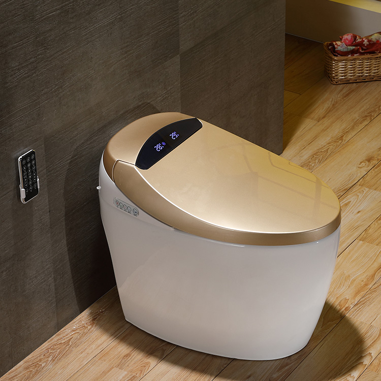 Wholesale electric closestool 110v s-trap one piece golden smart wc automatic flush intelligent smart toilet