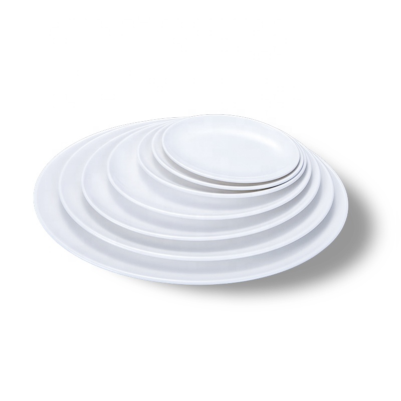 China supplier Melamine tableware Wholesale fish plate oval restaurant used multiple sizes fish plate set usa