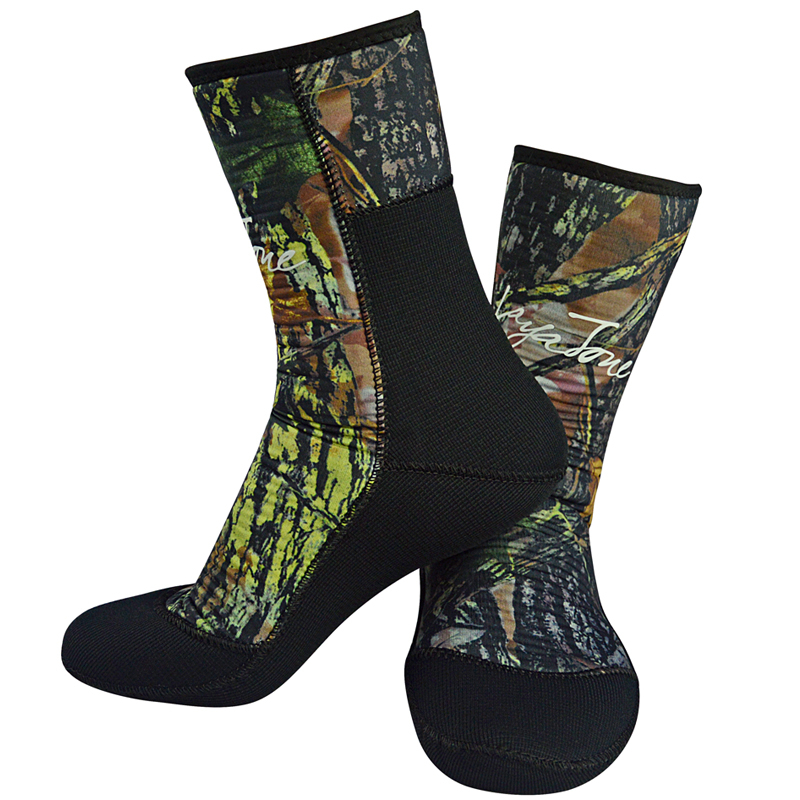 Top Quality High Barrel Camouflage Hunter Fishing Style Neoprene Dive Boots Diving Shoes