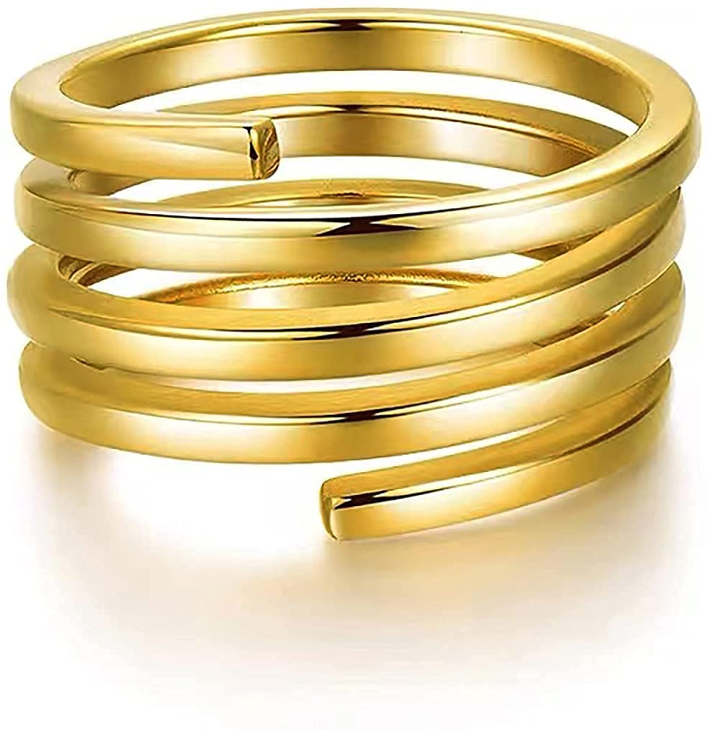 Wholesale Luxury 14k Gold Plated Handmade Tarnish Free Trendy Jewelry Wedding Ring for Women
