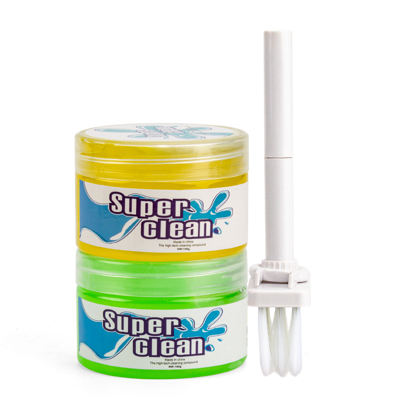 50 160g пыли автомобильный чистящий мягкий липкий гель-де-limpieza желе slime очиститель с щеткой для чистки клавиатуры компьютера автомобиля