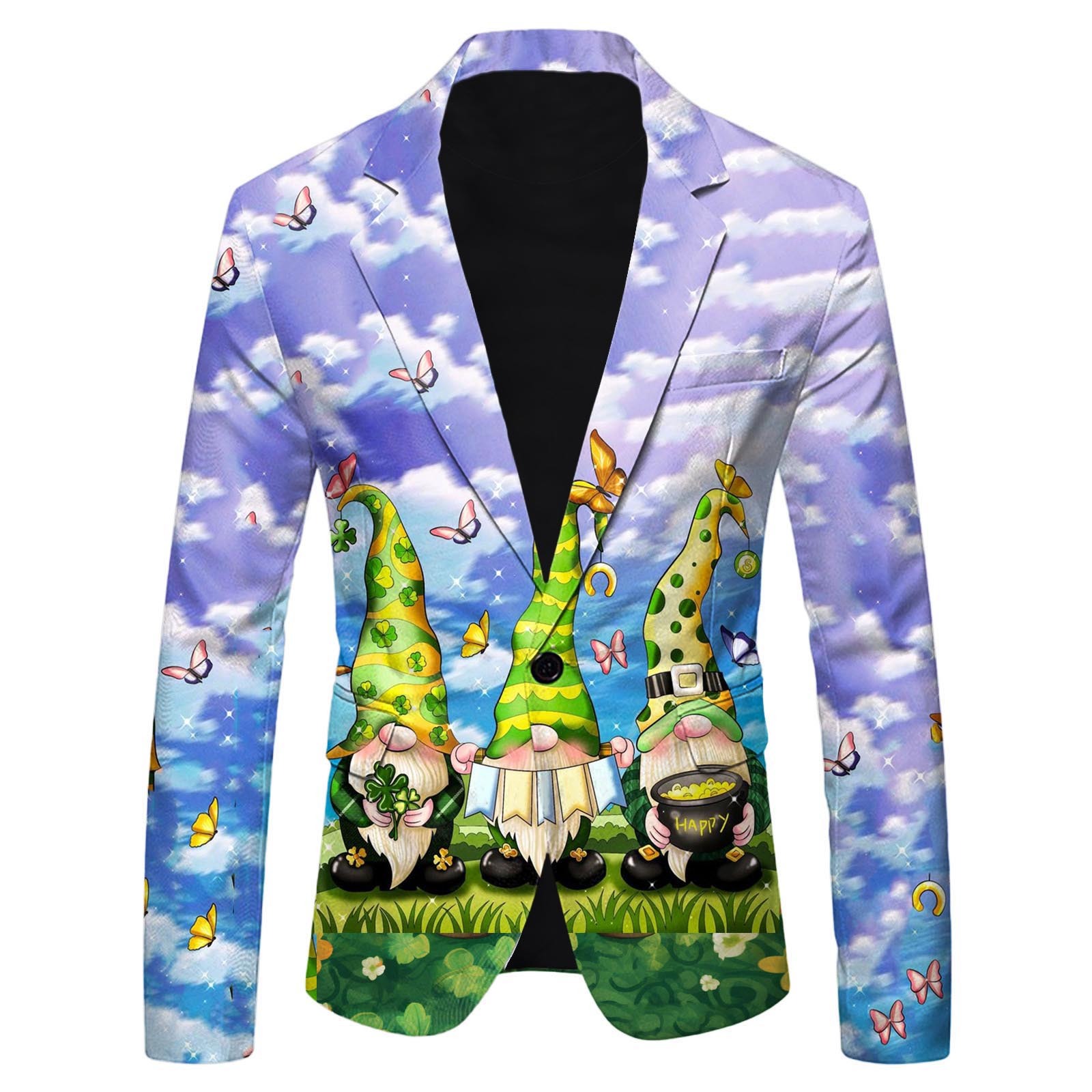 Mens Slim Fit Suit 3D Print Suit Jacket 2024 Fall Fashion Party Prom Tuxedo Suits Costumes Hommes