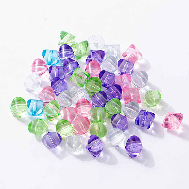 Wholesale 8mm to 14mm square transparent acrylic beads other loose beads