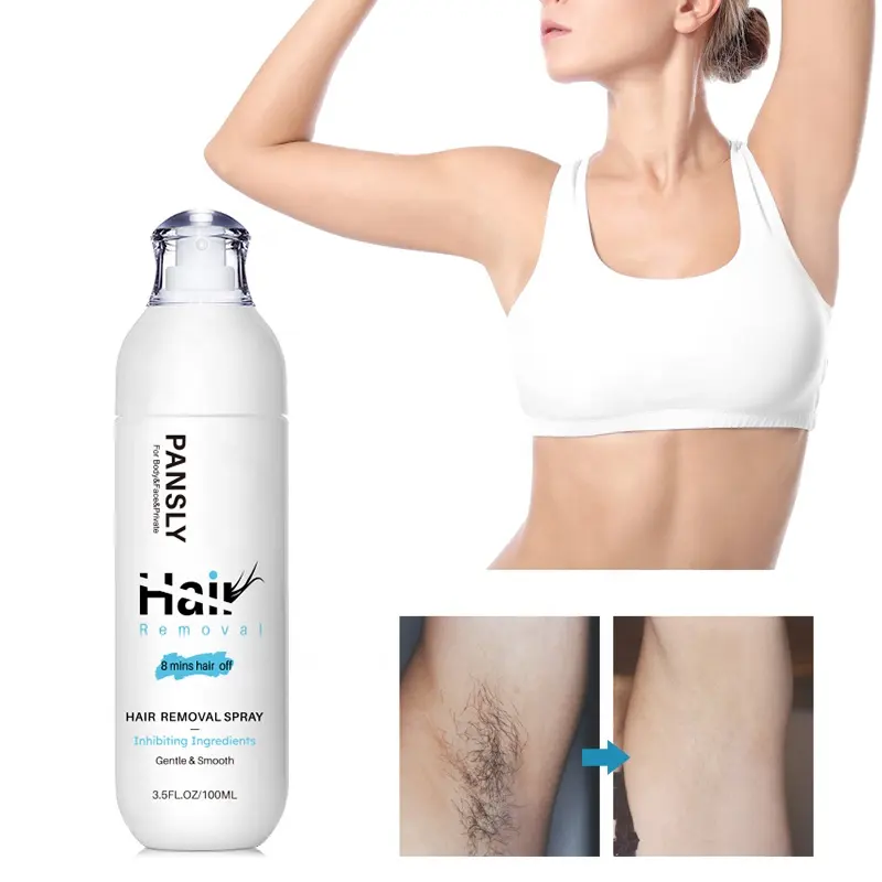 Spray Hair Removal 100ml Best For Sensitive Skin Remove Stubborn Hair Gentle Smooth Delay Hrowth Pansly Permanent Hair Spray Removal