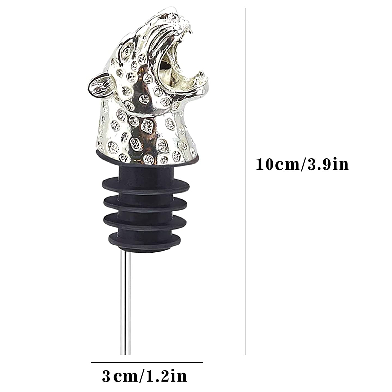 Best Gift Animal Head Wine Pourers and Wine Bottle Stopper Oil Pourer Special Design Food Grade Material