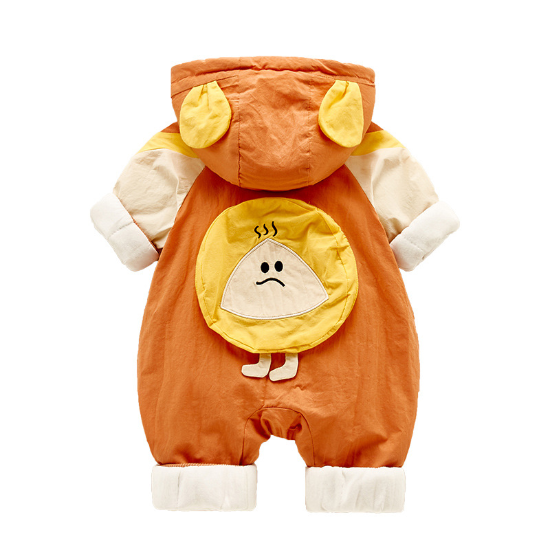 spring and autumn Baby's one-piece clothes suits autumn cotton padded clothes winter clothes newborn baby warm romper