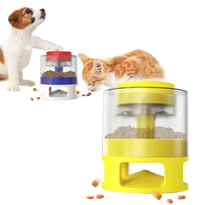 Amazon Hot Selling Fun Pet Interactive Food Catapult Slow Feeding Automatic Dog Feeder
