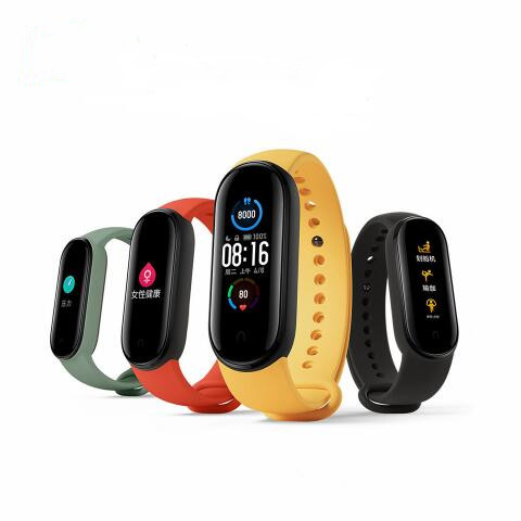 Оригинальный Xiaomi Miband 5 глобальная версия Xiaomi смарт-Браслет фитнес-браслет BT 5,0 сенсорный экран Xiaomi Mi Band 5