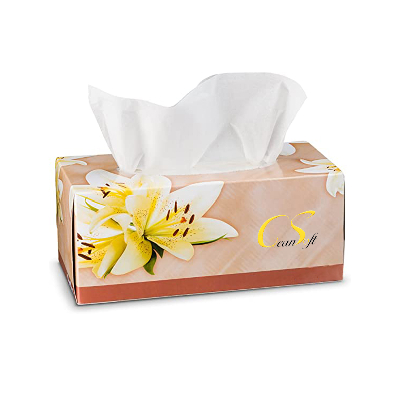 Factory price facial tissue paper 3ply custom logo soft pack disposable facial tissue