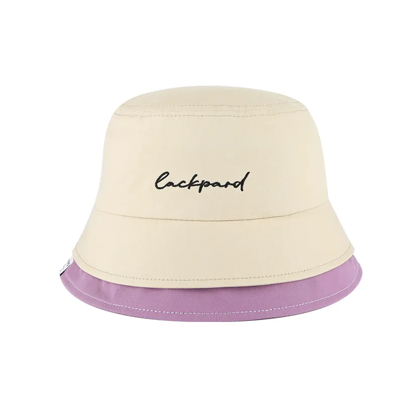 Fashion colored bucket cap and hat embroidered decoration cotton fabric