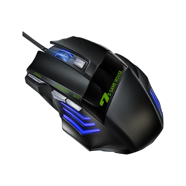 2021 popular Colorful Led glowing Mechanical scroll mice 3200dpi Silent wired Optical gaming mouse