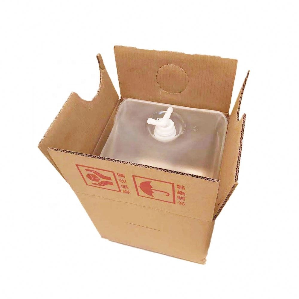 Flexible Packaging Soft Plastic LDPE 5l 10l 20l Sake Barrels Bag In Box Cubitainer