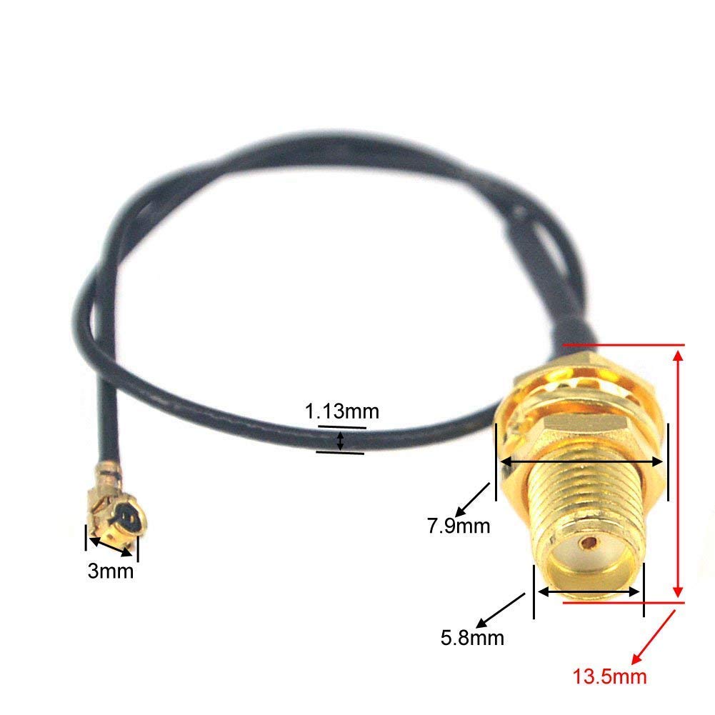 SMA к ipex/UFL RF кабель в сборе rp sma Удлинительный кабель Pigtail 1,13 RF кабель 10 см