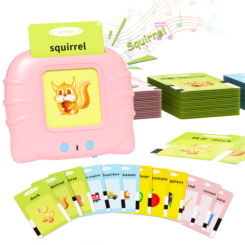 NEWYES Kids Preschool Learning Machine Education Toys 224 Sight Words Educational Cognitive Talking Flash Card