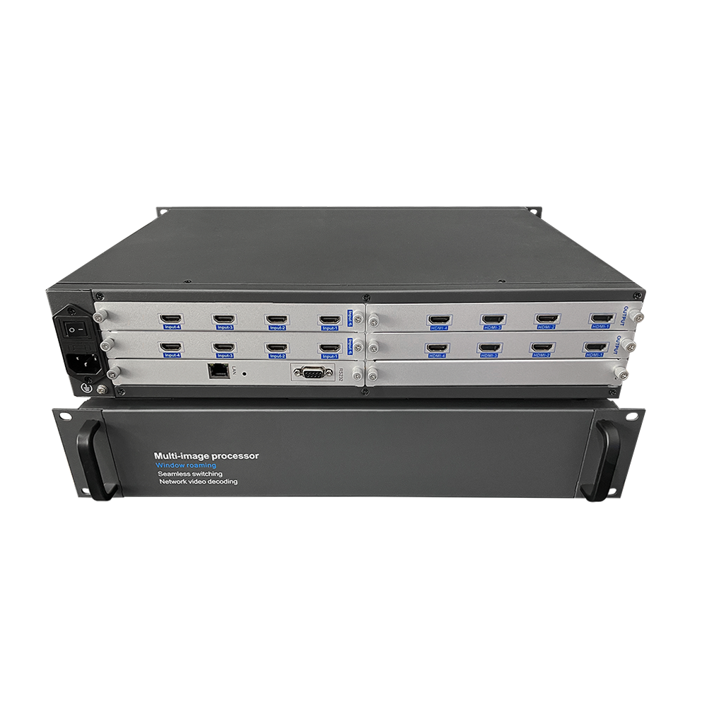 Professional Audio Video 4x4 8x8 TV Wall Controller 16 Channel hdm i Video Wall Controller processor 4k 2K@60hz